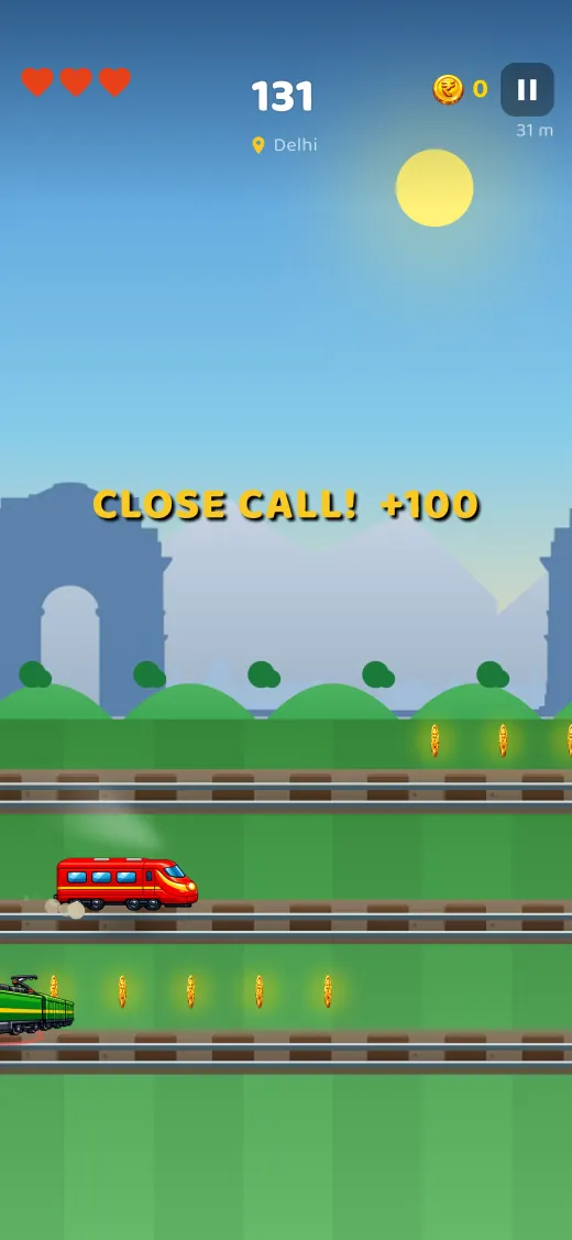 Loco Dash close call